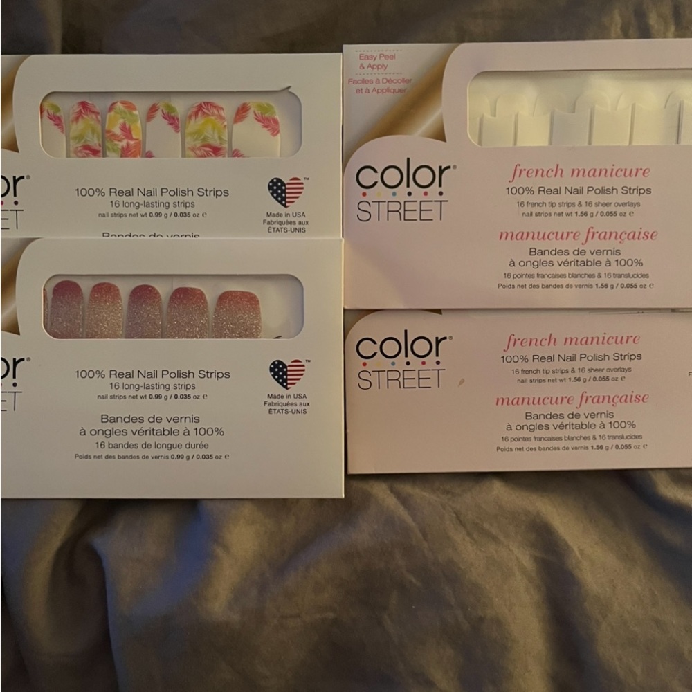 Color Street Nails new (1 of the French manicures was opened just to look)